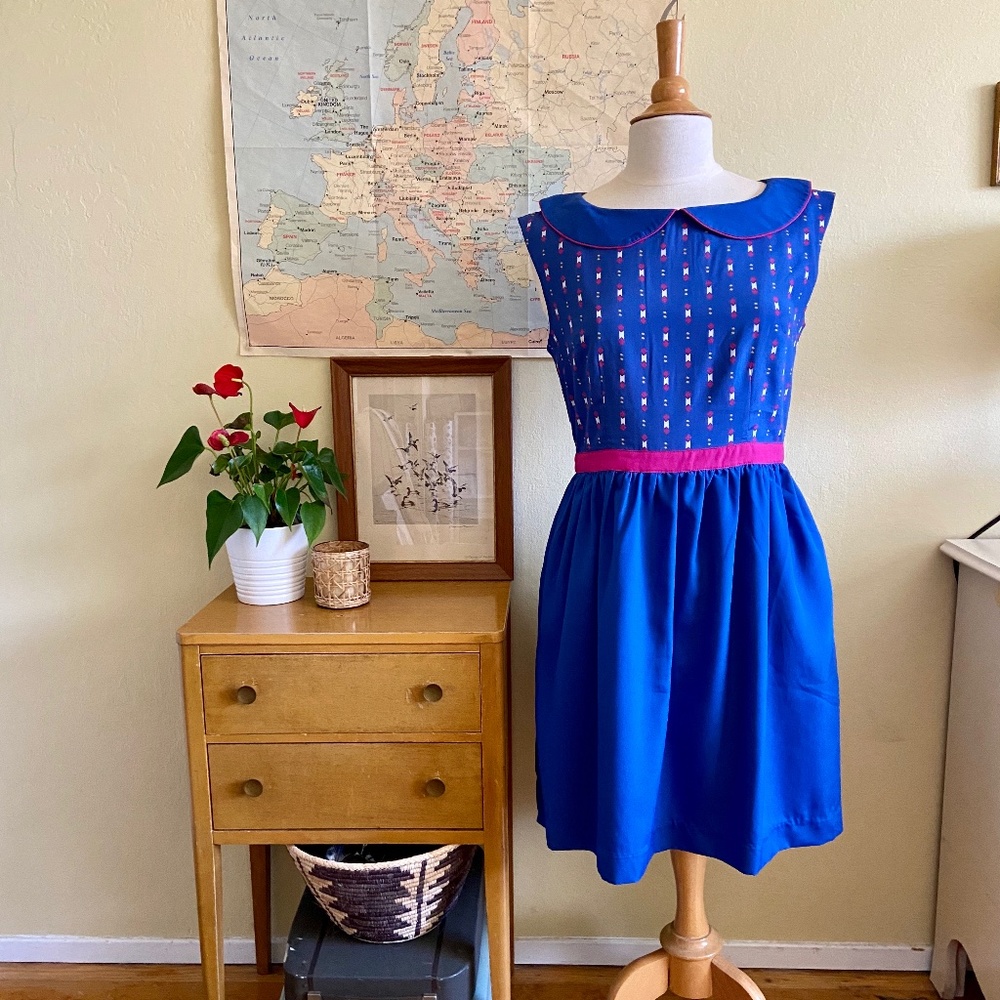 Anthropologie Gamine Collared Dress by Madchen